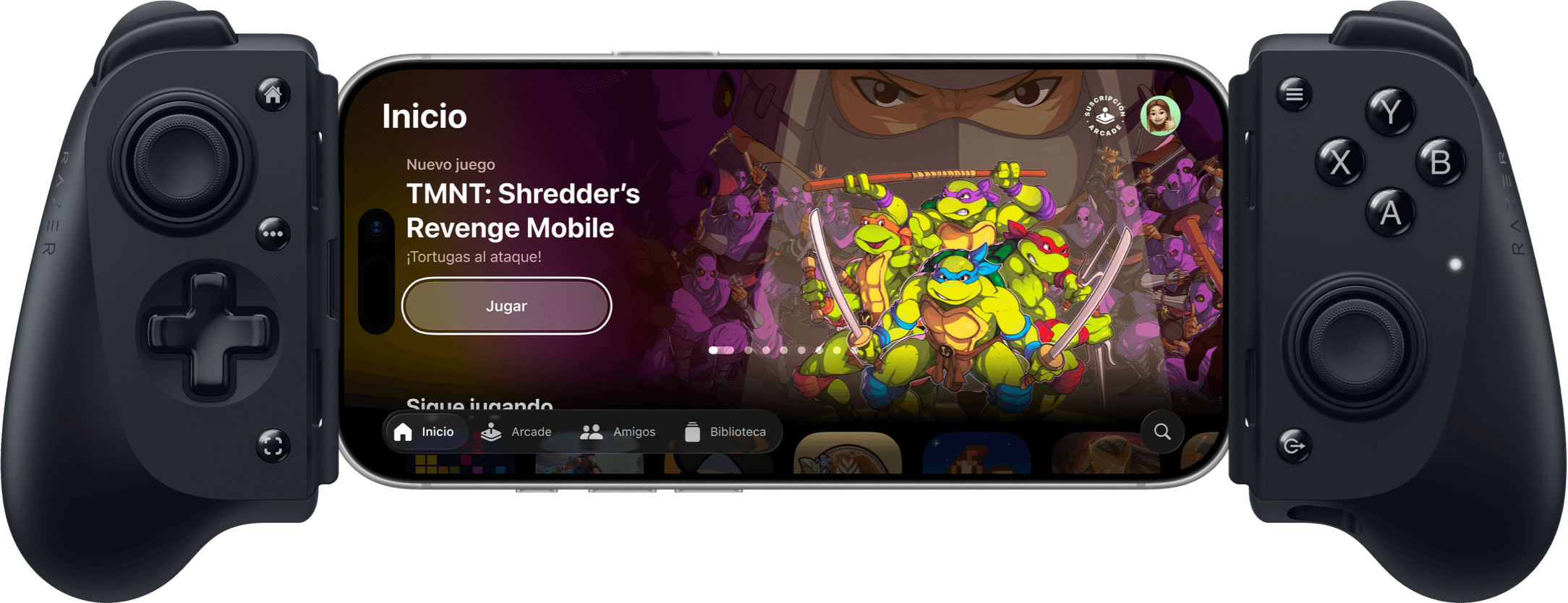Mando Razer Kishi para iPhone