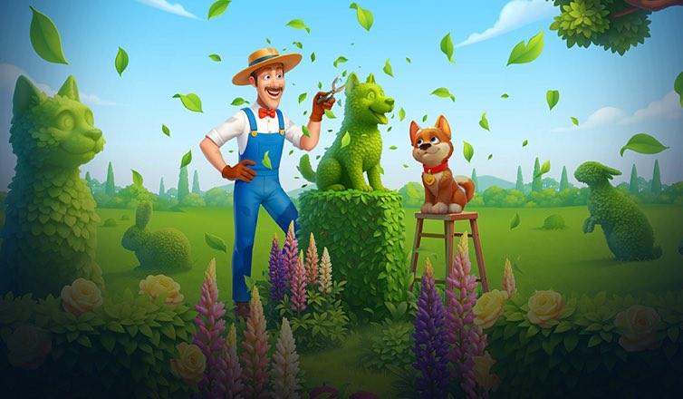 Một cung thủ đơn độc đứng trước bức tượng khổng lồ phát sáng, sẵn sàng dấn thân vào hành trình giải cứu thế giới đầy vinh quang.